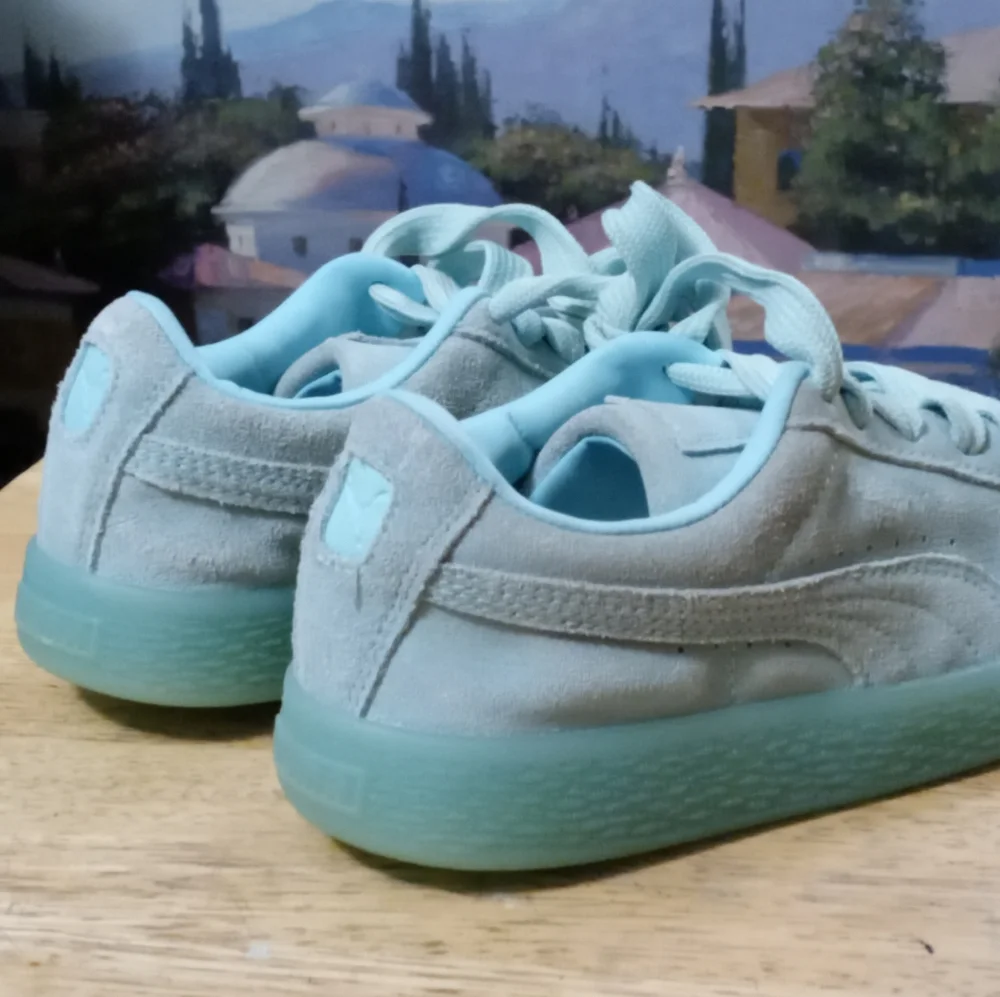 PUMA Classic 🏃 “Suede Classic Ice Mix“ Size 1.5C Child👦,Like🆕new!Gift It.🎁 - Picture 7 of 16